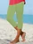 Playa Diario Básico Liso Color Estampado Cintura Elástica Alto Elástico Quemado Flor Pantalones Talla Grande